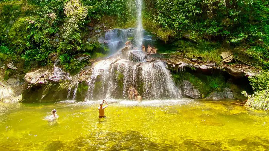 Imagem destauente: Conhe&ccedil;a em Piren&oacute;polis a Cachoeira do Ros&aacute;rio - Total infraestrutura para voc&ecirc; curtir a natureza