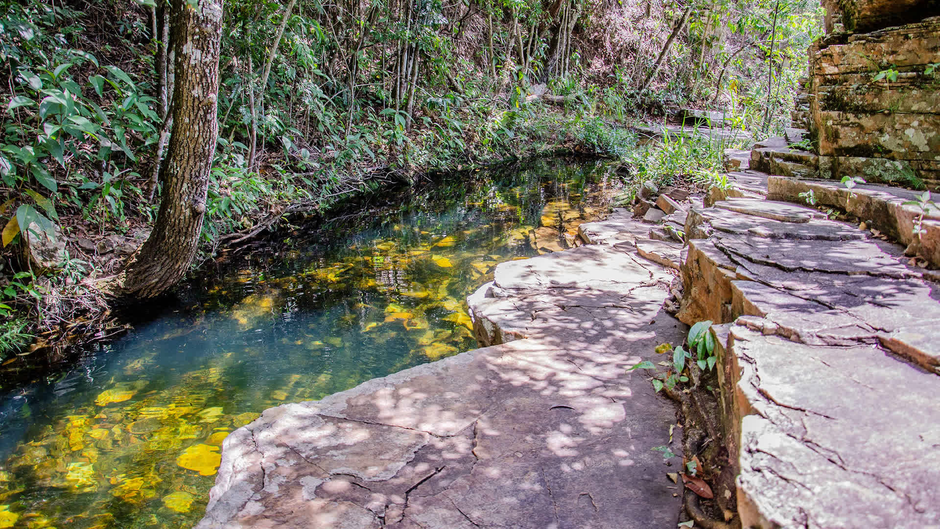 Piscina de pedra - Cachoeira do Rosário